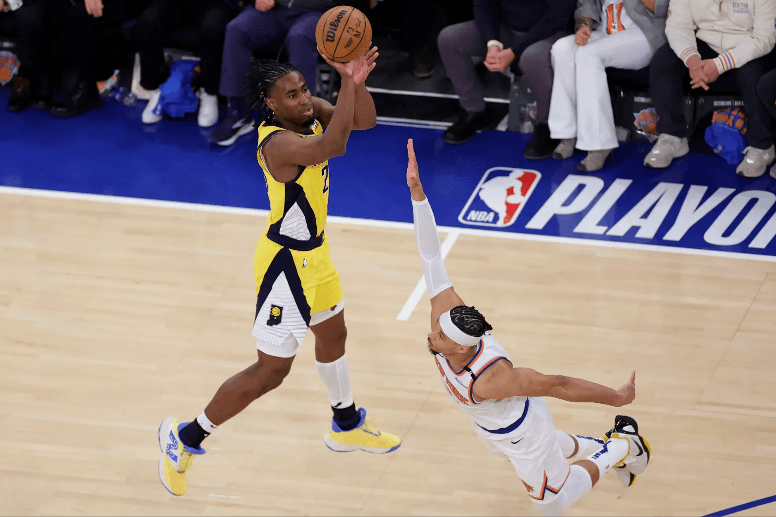 Aaron Nesmith hits clutch 3-pointer as Pacers stun Knicks in historic NBA playoff comeback